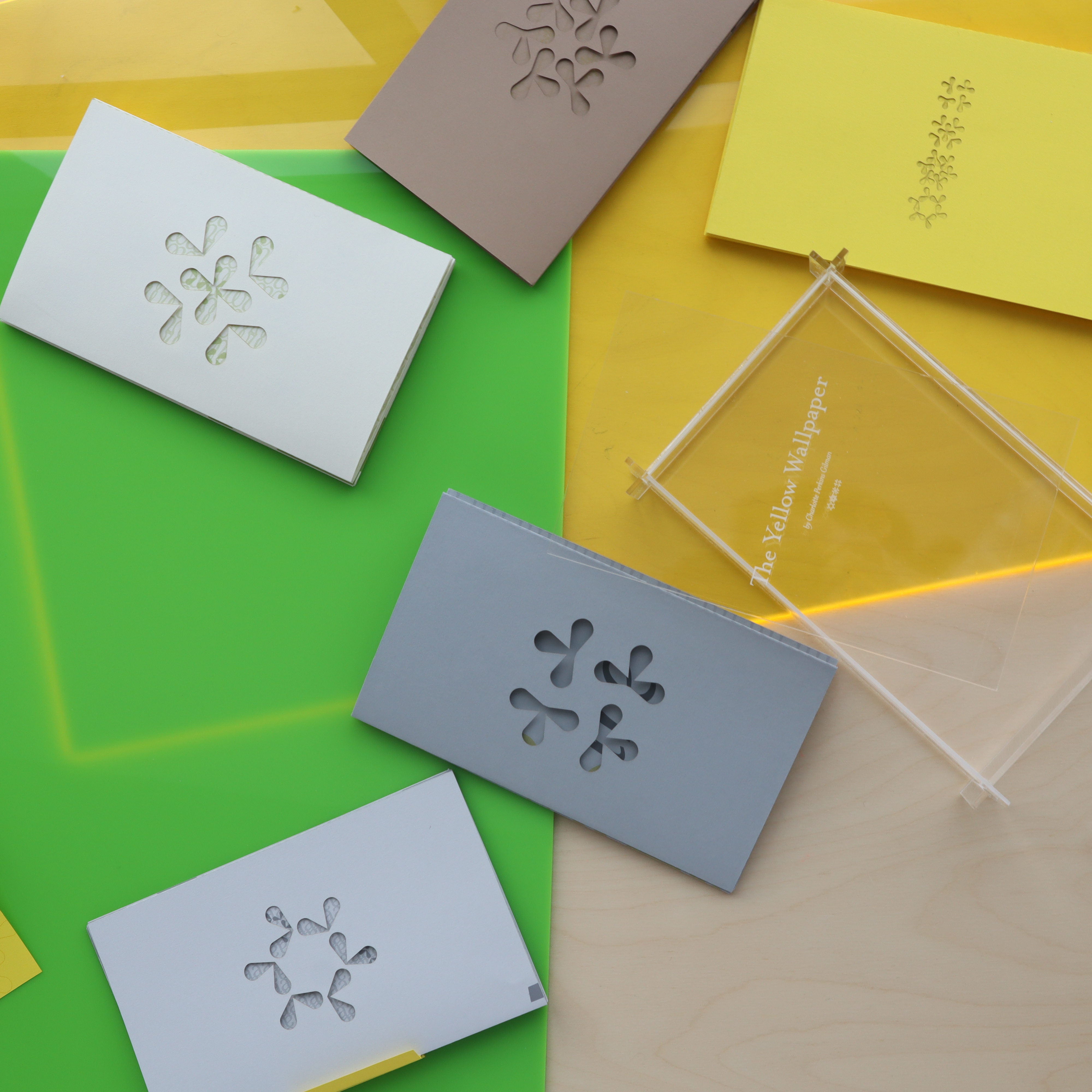 Yellow fanzine with graphic symbols